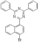 structure of CAS# 1800228-86-7, 2-(4-Bromo-1-naphthalenyl)-4,6-diphenyl-1,3,5-triazine