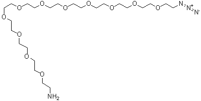35-Azido-3,6,9,12,15,18,21,24,27,30,33-undecaoxapentatriacontan-1-amine molecular structure (CAS 1800414-71-4)