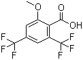 structure of CAS# 180134-15-0, 2-Methoxy-4,6-bis(trifluoromethyl)benzoic acid