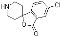 5-氯螺[异苯并呋喃-1(3H),4'-哌啶]-3-酮分子结构 (CAS 180160-47-8)