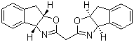 (3aR,3'aR,8aS,8'aS)-2,2'-Methylenebis[3a,8a-dihydro-8H-indeno[1,2-d]oxazole] molecular structure (CAS 180186-94-1)