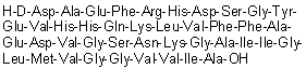 D-alpha-Aspartyl-L-alanyl-L-alpha-glutamyl-L-phenylalanyl-L-arginyl-L-histidyl-L-alpha-aspartyl-L-serylglycyl-L-tyrosyl-L-alpha-glutamyl-L-valyl-L-histidyl-L-histidyl-L-glutaminyl-L-lysyl-L-leucyl-L-valyl-L-phenylalanyl-L-phenylalanyl-L-alanyl-L-alpha-glutamyl-L-alpha-aspartyl-L-valylglycyl-L-seryl-L-asparaginyl-L-lysylglycyl-L-alanyl-L-isoleucyl-L-isoleucylglycyl-L-leucyl-L-methionyl-L-valylglycylglycyl-L-valyl-L-valyl-L-isoleucyl-L-alanine molecular structure (CAS 1802086-19-6)