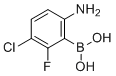 structure of CAS# 1802430-56-3, (6-Amino-3-chloro-2-fluorophenyl)boronic acid