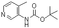 (4-Methylpyridin-3-yl)carbamic acid tert-butyl ester molecular structure (CAS 180253-66-1)
