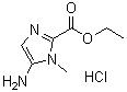 4-氨基-N-甲基咪唑-2-羧酸乙酯盐酸盐分子结构 (CAS 180258-46-2)