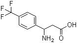 结构式 CAS# 180263-44-9, 3-氨基-3-(4-三氟甲基苯基)丙酸