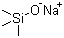 Sodium trimethylsilanolate molecular structure (CAS 18027-10-6)