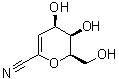 2,6-Anhydro-3-deoxy-D-lyxo-hept-2-enononitrile molecular structure (CAS 180336-27-0)