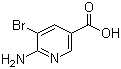 结构式 CAS# 180340-69-6, 6-氨基-5-溴烟酸