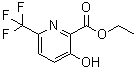 3-羟基-6-(三氟甲基)-2-吡啶羧酸乙酯分子结构 (CAS 1804096-65-8)