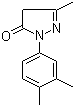 结构式 CAS# 18048-64-1, 3-甲基-1-(3,4-二甲基苯基)-2-吡唑啉-5-酮