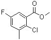 2-Chloro-5-fluoro-3-methylbenzoic acid methyl ester molecular structure (CAS 1805112-73-5)