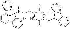 N-(9-Fluorenylmethyloxycarbonyl)-N'-trityl-D-asparagine molecular structure (CAS 180570-71-2)