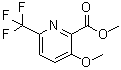 3-Methoxy-6-(trifluoromethyl)-2-pyridinecarboxylic acid methyl ester molecular structure (CAS 1806317-49-6)