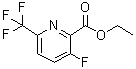 3-Fluoro-6-(trifluoromethyl)-2-pyridinecarboxylic acid ethyl ester molecular structure (CAS 1806386-01-5)