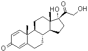 17,21-Dihydroxypregna-1,4-diene-3,20-dione molecular structure (CAS 1807-14-3)
