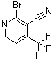 2-Bromo-4-(trifluoromethyl)-3-pyridinecarbonitrile molecular structure (CAS 1807206-49-0)