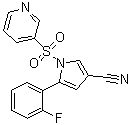 5-(2-Fluorophenyl)-1-(3-pyridinylsulfonyl)-1H-pyrrole-3-carbonitrile molecular structure (CAS 1807642-39-2)