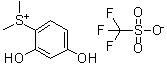 结构式 CAS# 180787-54-6, 2,4-二羟基苯基二甲基锍三氟甲烷磺酸盐