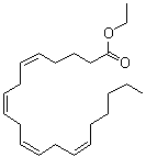 structure of CAS# 1808-26-0, Arachidonic acid ethyl ester;(5Z,8Z,11Z,14Z)-5,8,11,14-Eicosatetraenoic acid ethyl ester