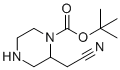 Tert-butyl 2-(cyanomethyl)piperazine-1-carboxylate molecular structure (CAS 1808997-73-0)