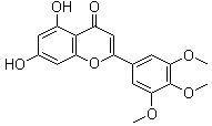 5,7-二羟基-3',4',5'-三甲氧基黄酮分子结构 (CAS 18103-42-9)