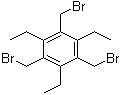 2,4,6-Triethyl-1,3,5-tris(bromomethyl)benzene molecular structure (CAS 181058-08-2)