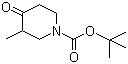 结构式 CAS# 181269-69-2, 3-甲基-4-氧代哌啶-1-羧酸叔丁酯