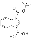 [1-(tert-Butoxycarbonyl)-1H-indol-3-yl]boronic acid molecular structure (CAS 181365-26-4)