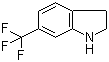 structure of CAS# 181513-29-1, 6-(Trifluoromethyl)indoline;6-Trifluoromethyl-2,3-dihydro-1H-indole