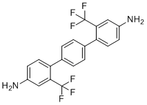 2,2''-双(三氟甲基)-[1,1':4',1''-三联苯]-4,4''-二胺分子结构 (CAS 1815602-33-5)