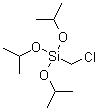 氯甲基三异丙氧基硅烷分子结构 (CAS 18162-82-8)