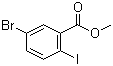 5-溴-2-碘苯甲酸甲酯分子结构 (CAS 181765-86-6)