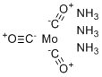 三氨钼(0)三羰基化合物分子结构 (CAS 18177-91-8)