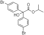 structure of CAS# 18181-80-1, Bromopropylate;4-Bromo-alpha-(4-bromophenyl)-alpha-hydroxybenzeneacetic acid 1-methylethyl ester; Isopropyl 4,4'-dibromobenzilate; Phenisobromolate