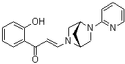 structure of CAS# 1819363-80-8, (2E)-1-(2-Hydroxyphenyl)-3-[(1R,4R)-5-(2-pyridinyl)-2,5-diazabicyclo[2.2.1]hept-2-yl]-2-propen-1-one;PFI 3