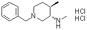 (3S,4R)-N,4-Dimethyl-1-(phenylmethyl)-3-piperidinamine hydrochloride (1:2) molecular structure (CAS 1821769-41-8)