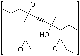 Ethoxylated propoxylated 2,4,7,9-tetramethyl-5-decyne-4,7-diol molecular structure (CAS 182211-02-5)