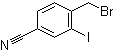 4-(Bromomethyl)-3-iodobenzonitrile molecular structure (CAS 182287-63-4)
