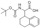 2-(叔丁氧羰基-氨基)-2-(1,2,3,4-四氢萘-1-基)乙酸分子结构 (CAS 182291-95-8)