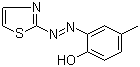 structure of CAS# 1823-44-5, 2-(2-Thiazolylazo)-p-cresol