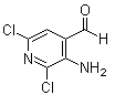 3-Amino-2,6-dichloro-4-pyridinecarboxaldehyde molecular structure (CAS 1824090-45-0)