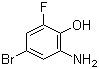 2-Amino-4-bromo-6-fluorophenol molecular structure (CAS 182499-89-4)