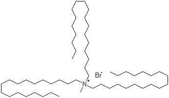 三(十八烷基)甲基溴化铵分子结构 (CAS 18262-86-7)
