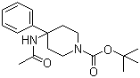 4-(Acetylamino)-4-phenyl-1-piperidinecarboxylic acid tert-butyl ester molecular structure (CAS 182621-52-9)