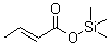 三甲基硅烷基巴豆酸酯分子结构 (CAS 18269-64-2)