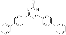 2,4-Bis([1,1'-biphenyl]-4-yl)-6-chloro-1,3,5-triazine molecular structure (CAS 182918-13-4)