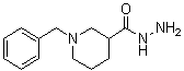 1-(Phenylmethyl)-3-piperidinecarboxylic hydrazide molecular structure (CAS 182919-58-0)