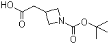 N-Boc-3-azetidineacetic acid molecular structure (CAS 183062-96-6)