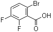 6-溴-2,3-二氟苯甲酸分子结构 (CAS 183065-72-7)